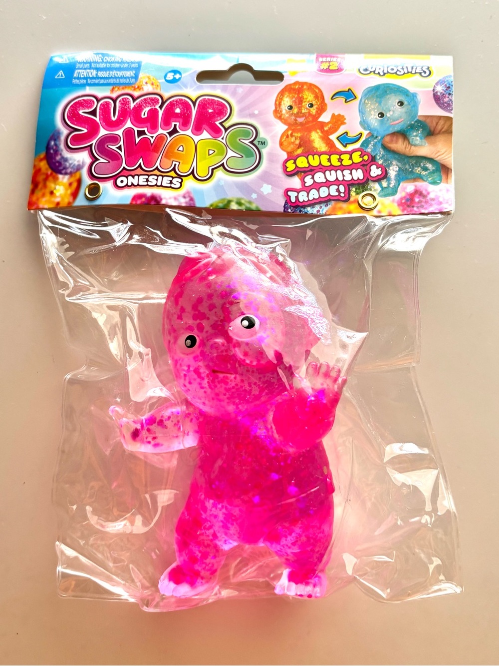 Onesies Pink Squeeze & Squish Kids Toy